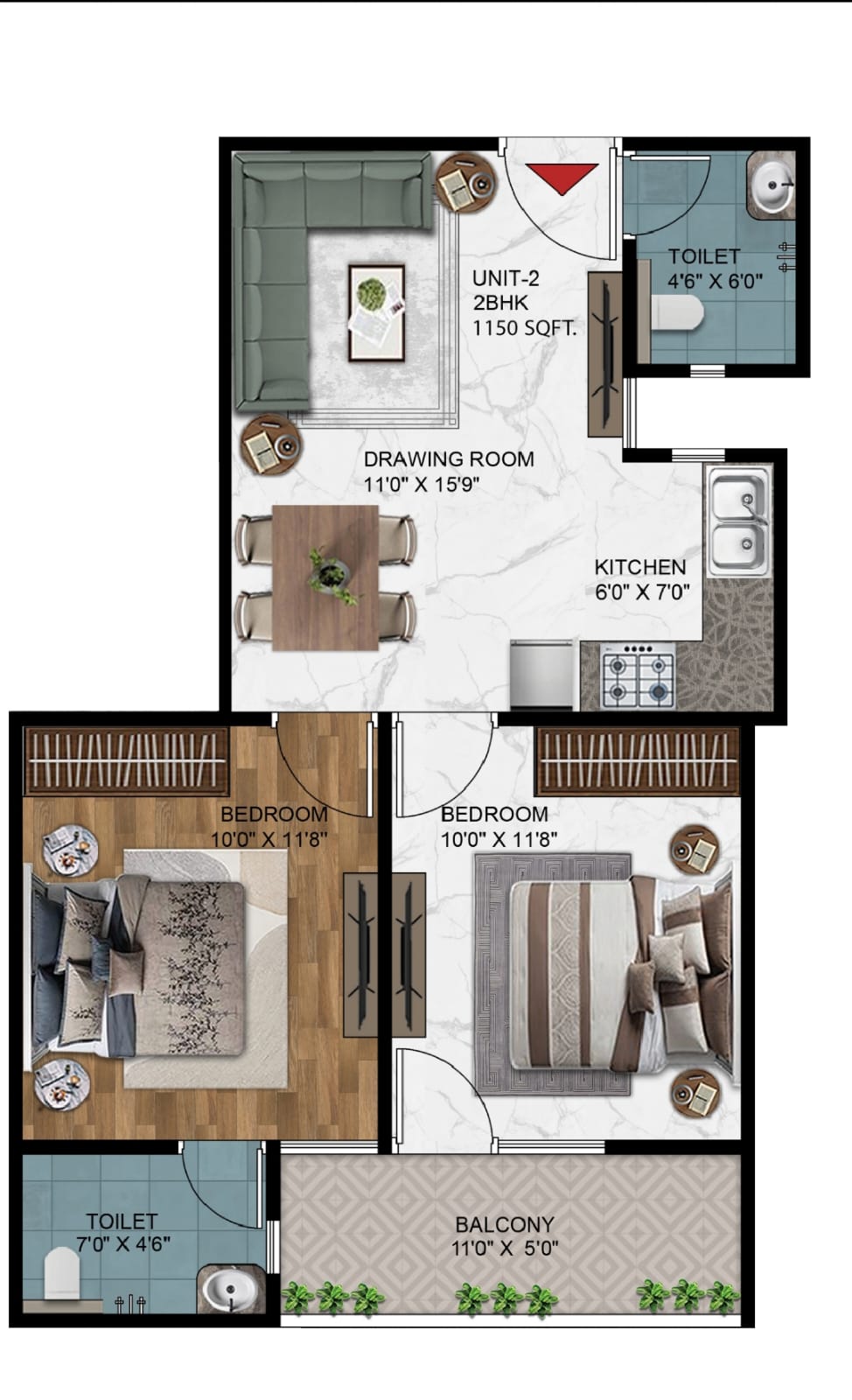 3 BHK Layout